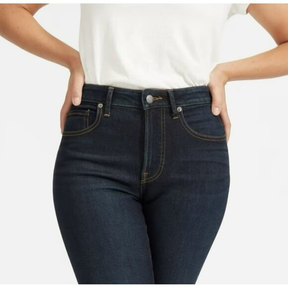 Everlane Curvy High Rise Skinny Jean Dark Wash Size 25 Regular - Picture 3 of 10